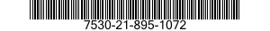 7530-21-895-1072 FORM,PRINTED 7530218951072 218951072