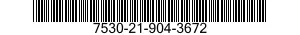 7530-21-904-3672 FORM,PRINTED 7530219043672 219043672