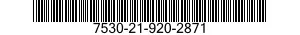 7530-21-920-2871 FORM,PRINTED 7530219202871 219202871