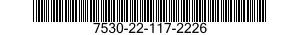 7530-22-117-2226 PAPER,TABULATING MACHINE,CONTINUOUS FLAT FOLD 7530221172226 221172226