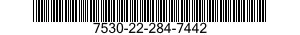 7530-22-284-7442 FORM,PRINTED 7530222847442 222847442