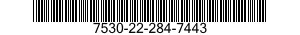 7530-22-284-7443 FORM,PRINTED 7530222847443 222847443
