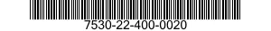 7530-22-400-0020 FORM,PRINTED 7530224000020 224000020