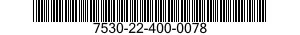 7530-22-400-0078 BLANKET 7530224000078 224000078