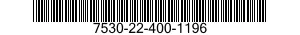 7530-22-400-1196 FORM,PRINTED 7530224001196 224001196