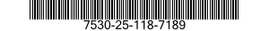 7530-25-118-7189 LOG CARD 7530251187189 251187189