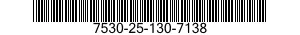 7530-25-130-7138 FORM,PRINTED 7530251307138 251307138