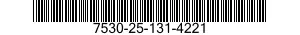 7530-25-131-4221 FORM,PRINTED 7530251314221 251314221