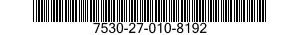 7530-27-010-8192 PAPER,CARBON,MULTIPLE COPY AUTOGRAPHIC MACHINE 7530270108192 270108192