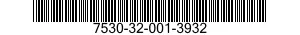 7530-32-001-3932 FORM,PRINTED 7530320013932 320013932