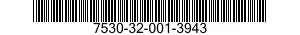 7530-32-001-3943 FORM,PRINTED 7530320013943 320013943
