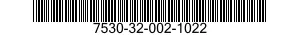 7530-32-002-1022 FORM,PRINTED 7530320021022 320021022