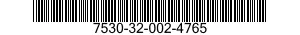 7530-32-002-4765 FORM,PRINTED 7530320024765 320024765