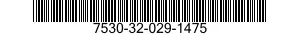 7530-32-029-1475 BOOK,RECORD 7530320291475 320291475