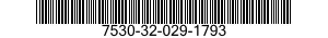 7530-32-029-1793 FORM,PRINTED 7530320291793 320291793