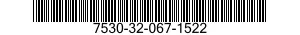 7530-32-067-1522 FORM,PRINTED 7530320671522 320671522