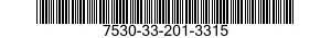 7530-33-201-3315 PAPER,TELETYPEWRITER,ROLL 7530332013315 332013315