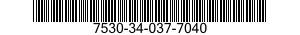 7530-34-037-7040 BOOK,RECORD 7530340377040 340377040