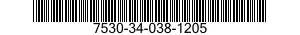 7530-34-038-1205 PAD,WRITING PAPER 7530340381205 340381205