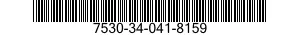 7530-34-041-8159 FORM,PRINTED 7530340418159 340418159