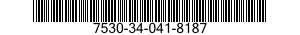 7530-34-041-8187 FORM,PRINTED 7530340418187 340418187