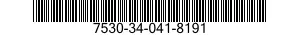 7530-34-041-8191 FORM,PRINTED 7530340418191 340418191