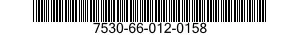 7530-66-012-0158 CARD,INDEX 7530660120158 660120158