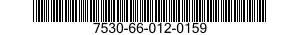 7530-66-012-0159 CARD,INDEX 7530660120159 660120159