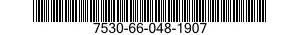 7530-66-048-1907 FORM,PRINTED 7530660481907 660481907