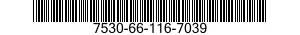 7530-66-116-7039 BOOK,RECORD 7530661167039 661167039