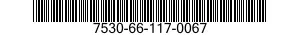 7530-66-117-0067 FORM,PRINTED 7530661170067 661170067