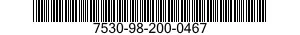 7530-98-200-0467 FORM,PRINTED 7530982000467 982000467