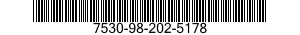 7530-98-202-5178 BOOK,RECORD 7530982025178 982025178