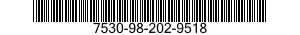 7530-98-202-9518 FORM,PRINTED 7530982029518 982029518