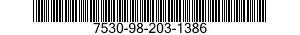 7530-98-203-1386 FORM,PRINTED 7530982031386 982031386