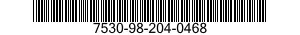 7530-98-204-0468 BOOK,RECORD 7530982040468 982040468