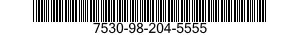 7530-98-204-5555 BOOK,RECORD 7530982045555 982045555