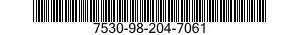 7530-98-204-7061 FORM,PRINTED 7530982047061 982047061