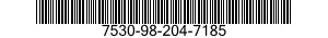 7530-98-204-7185 FORM,PRINTED 7530982047185 982047185