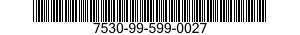 7530-99-599-0027 LABEL 7530995990027 995990027
