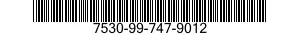 7530-99-747-9012  7530997479012 997479012