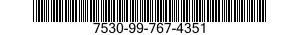 7530-99-767-4351  7530997674351 997674351