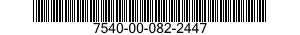 7540-00-082-2447 FORM,PRINTED 7540000822447 000822447