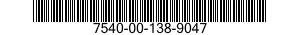 7540-00-138-9047  7540001389047 001389047