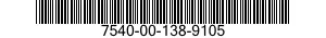 7540-00-138-9105 FORM,PRINTED 7540001389105 001389105