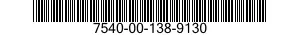 7540-00-138-9130  7540001389130 001389130