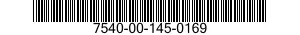 7540-00-145-0169  7540001450169 001450169