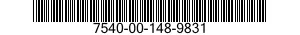 7540-00-148-9831 FORM,PRINTED 7540001489831 001489831