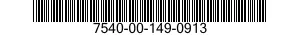 7540-00-149-0913  7540001490913 001490913