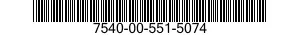 7540-00-551-5074 FORM,PRINTED 7540005515074 005515074